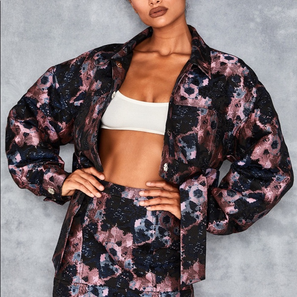 Mistress Rocks Prowess Cropped Brocade Jacket